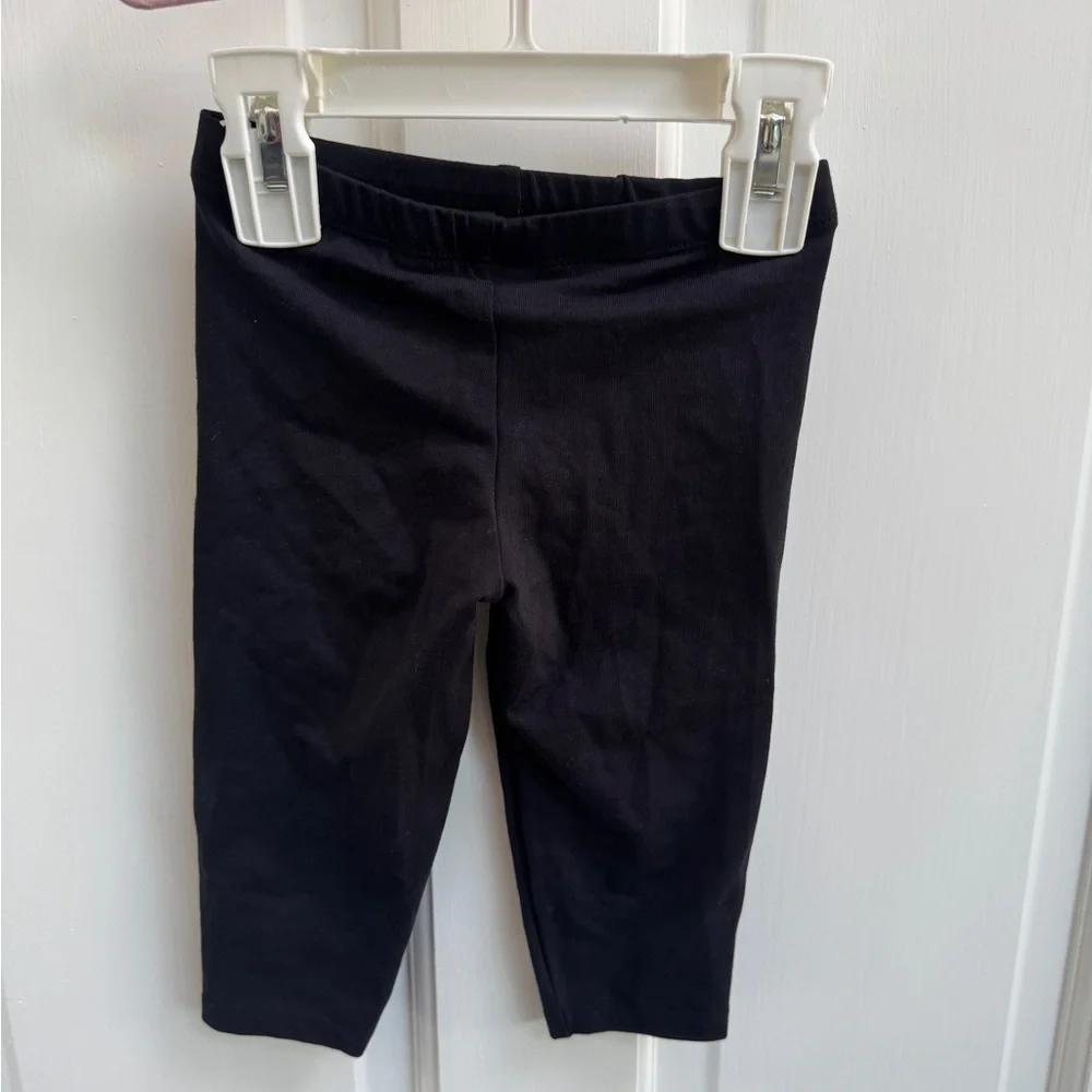 NWOT The Children's Place 3T Girls Black Stretchy Leggings Capris Pants